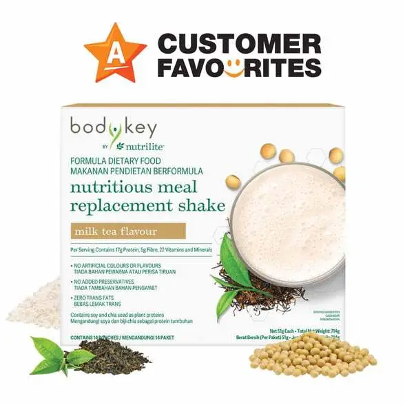 BodyKey by Nutrilite Meal Replacement Shake (Milk Tea)  