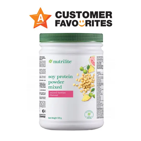 Nutrilite Soy Protein Drink – Mixed Berries Flavour 500g  