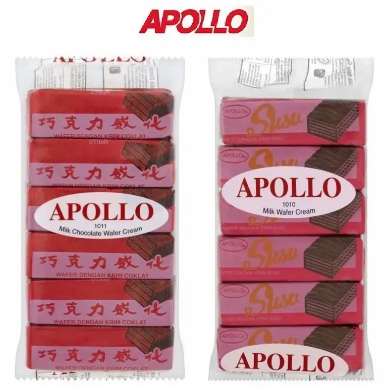APOLLO Wafer Cream (Chocolate/Milk) 12gm x 12's
