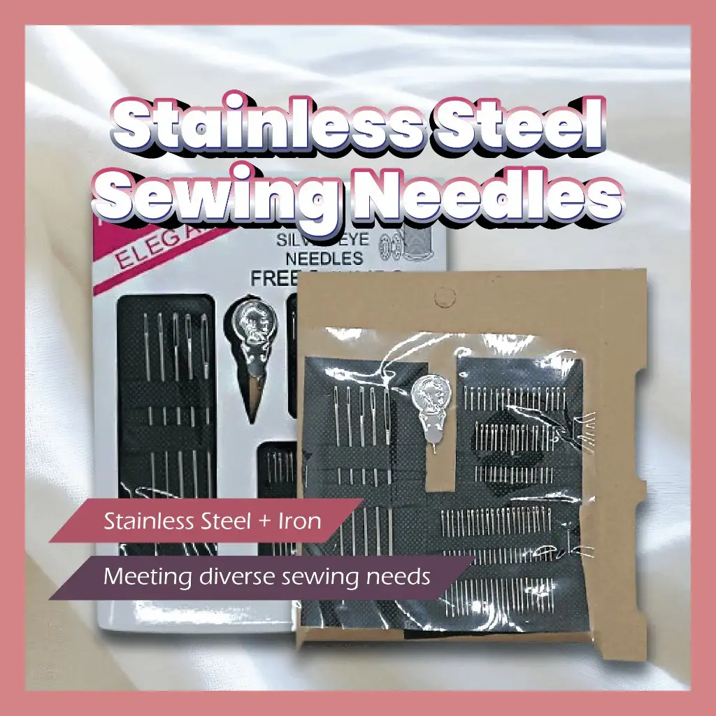 60Pcs/Set Stainless Steel Sewing Needles Set Hand Stitches Tools Household Different Sizes Sewing Accessories DIY Crafts