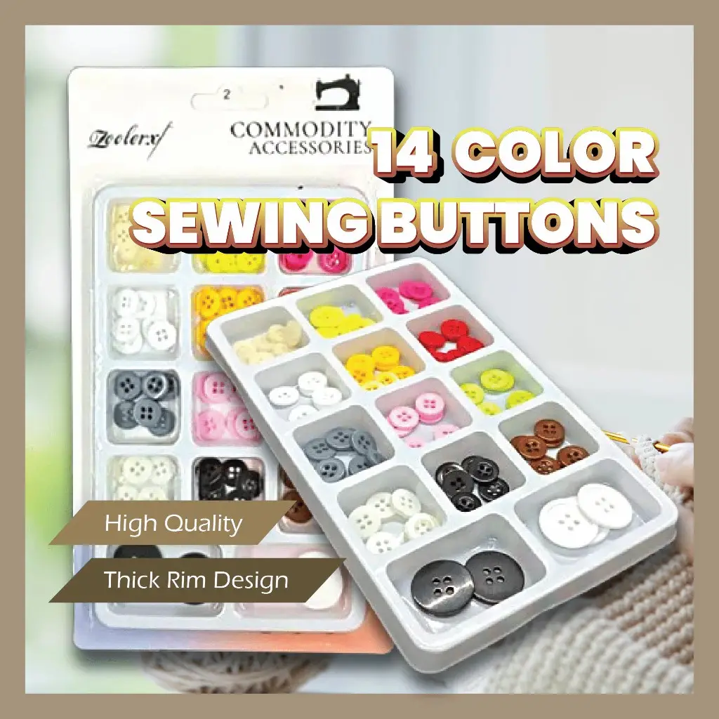 14 Colour Butang Baju Butang Kemeja Butang Uniform Shirt Button Uniform