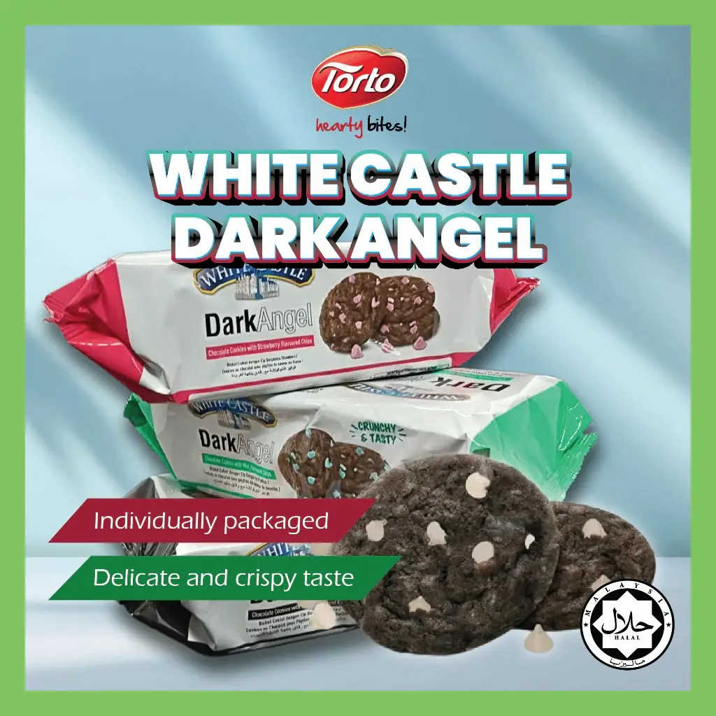 White Castle Dark Angel Chocolate Chips Luxury Cookies 100g