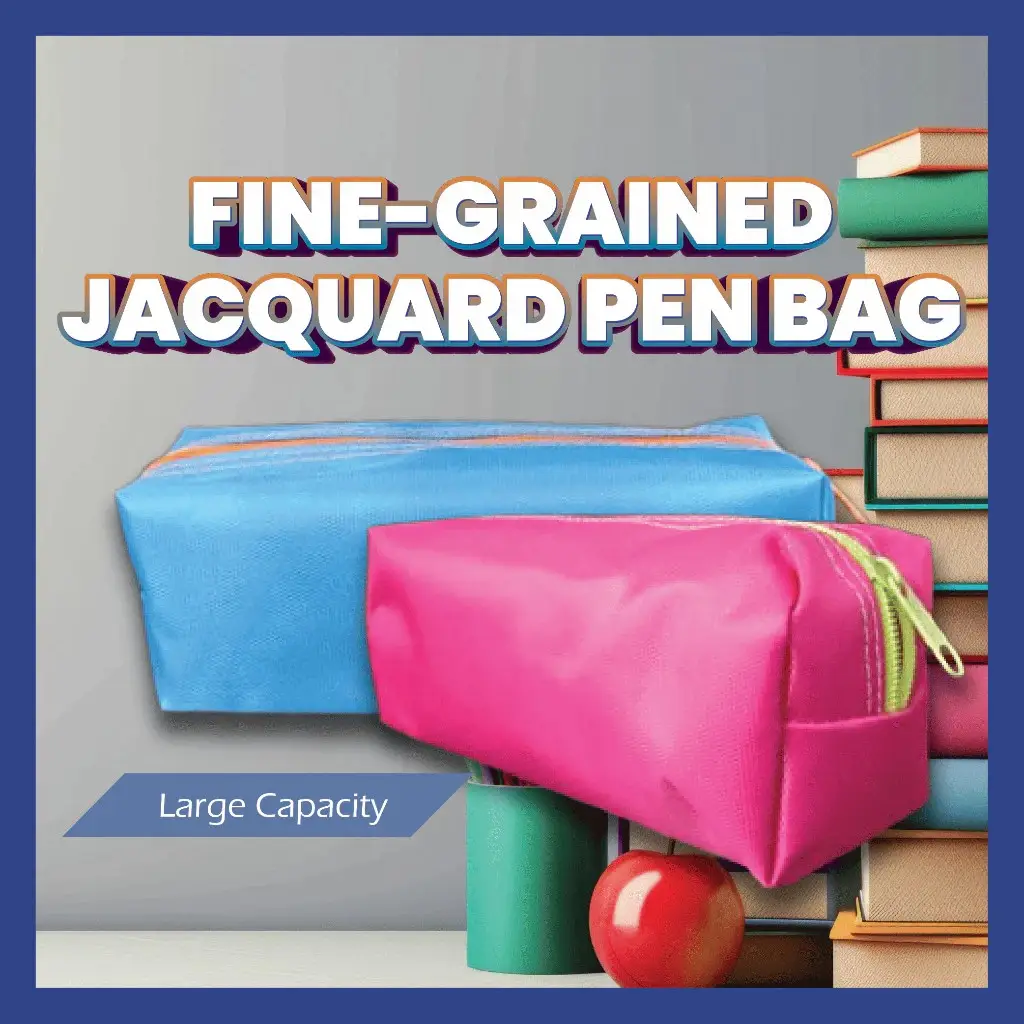 Waterproof Pencil Case Student Office Stationery Premium Zip Korean Style Canvas Big Capacity Kotak Pensil