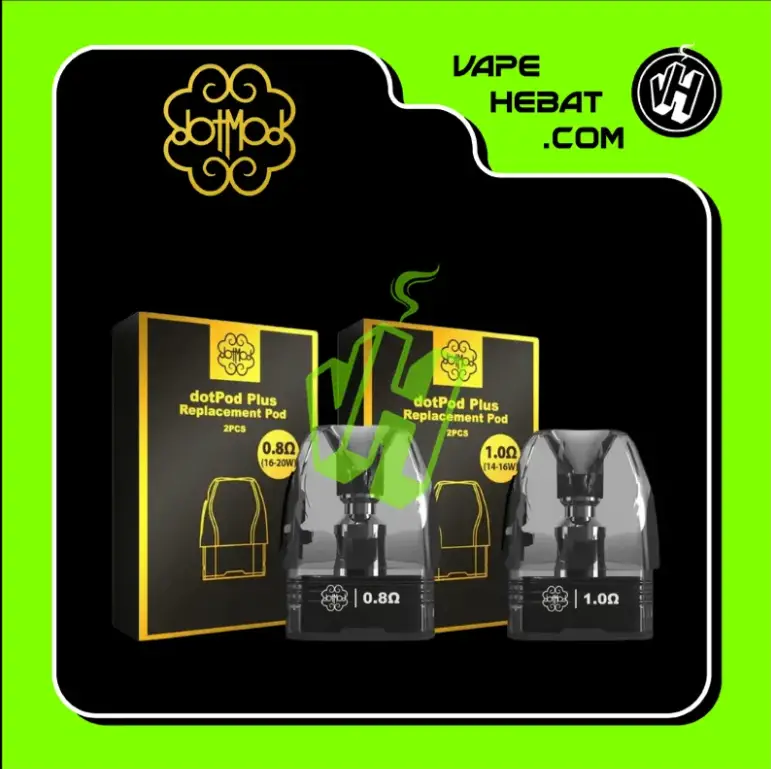 Cartridlge DotPod Plus Replacement Pods by DofMod 0.4 OHM/0.6 OHM/0.8 OHM