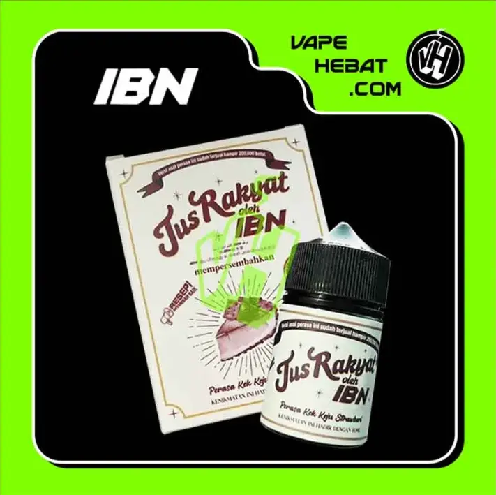Freebase-IBN- Jus Rakyot-KEK KEJU STRAWBERI 60ml