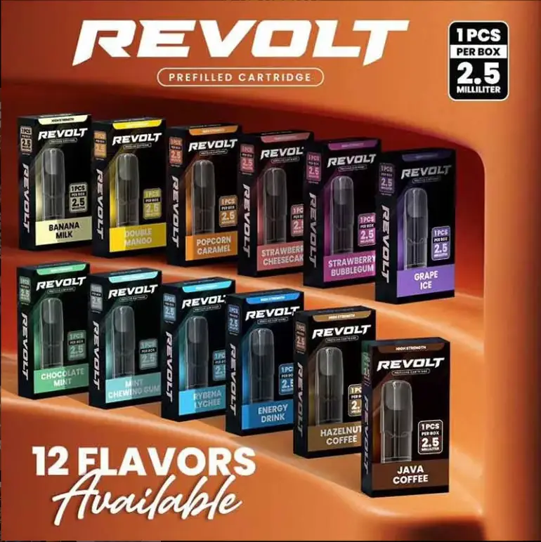 Disposable - REVOLT Preffiled Cartridge for NanoStix