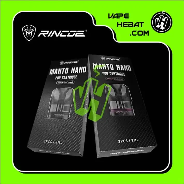 Cartridge - Rincoe Manto Nano Pod - 0.5 OHM / 0.8 OHM / 1.0 OHM
