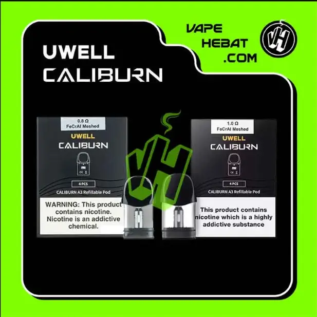 Cartridge - UWELL CALIBURN A3- 0.8 OHM  1.0 OHM