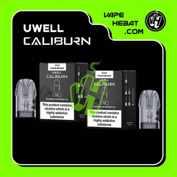 Cartridge - UWELL CALIBURN A3S - 0.8 OHM  1.0 OHM